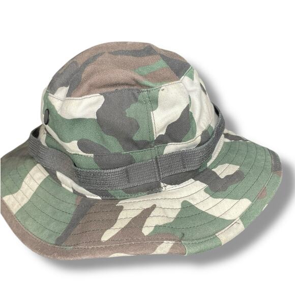Propper Boonie Hat Sz 7 1/4 US Military Bucket Day One Desert Camo Chin Strap - Picture 10 of 13